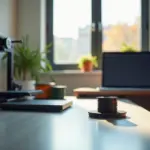 Современный домашний 3D-принтер с точной функциональной деталью и измерениями допусков и посадок, рядом материалы для печати